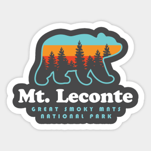 Mt. Leconte Great Smoky Mountains Bear Sticker